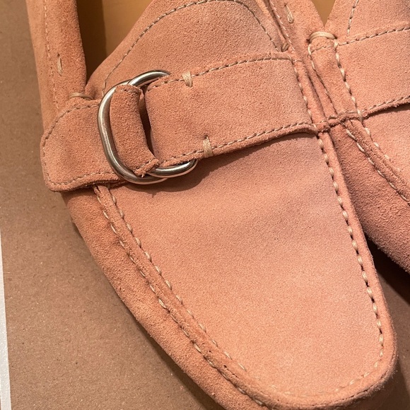 Prada Women's Light Pink Suede Loafers - Picture 6 of 9